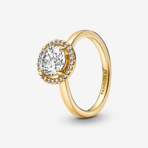 PANDORA Sparkling Round Halo Ring